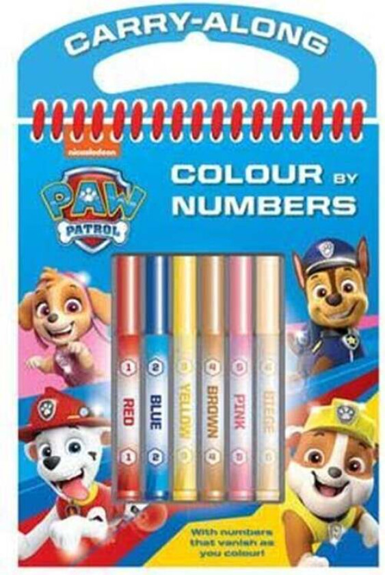 PAW PATROL Colours By Numbers Set