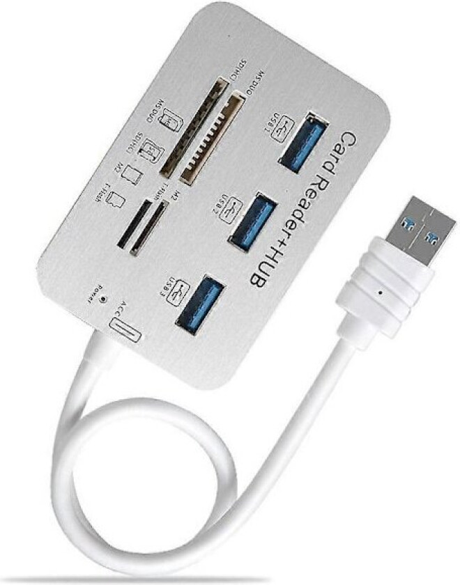 USB HUB 3.0 USB-splitter 3 porter Extensor Multi USB-utvidelse Multiple 3 0 Hub SD-kortleser USB3.