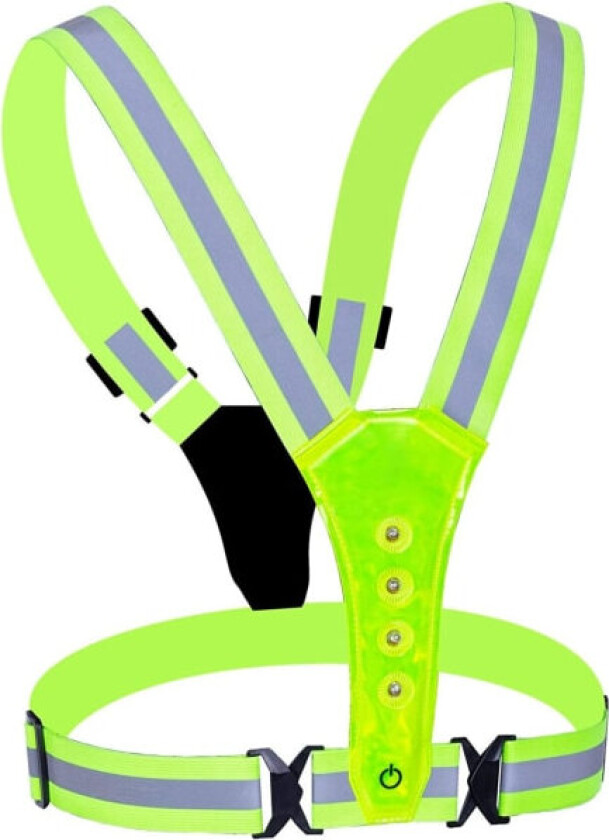 LED Refleksvest / Refleksvest for løping, sykling og trening