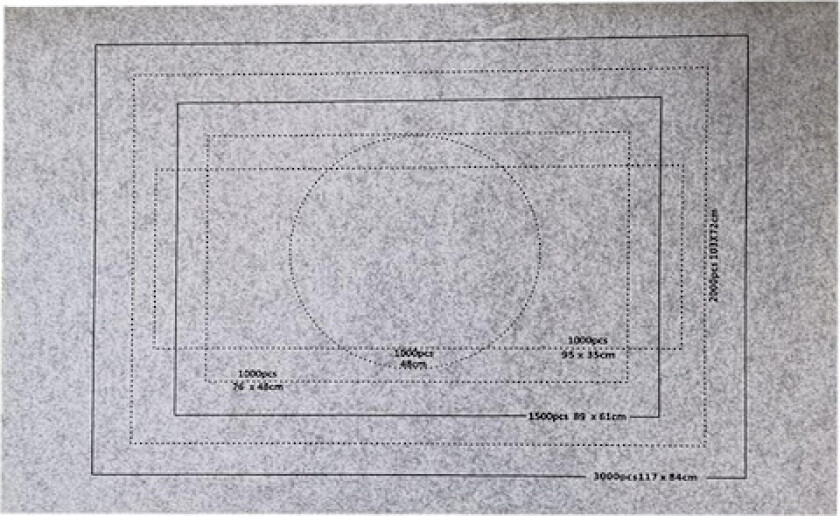 Puslespilloppbevaringsløsning, Jigsaw puslespillmatte for puslespill opptil 3000 brikker, sklisikker filtmatte med justerbare stropper, sorteringsbrett og miljøvennlig