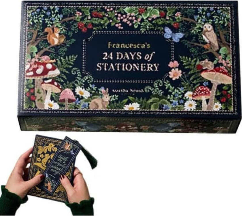 Papir adventskalender 2025| 24 dagers jule adventskalender Brevpapir | Vinter nedtellingskalender, brevpapirtilbehør