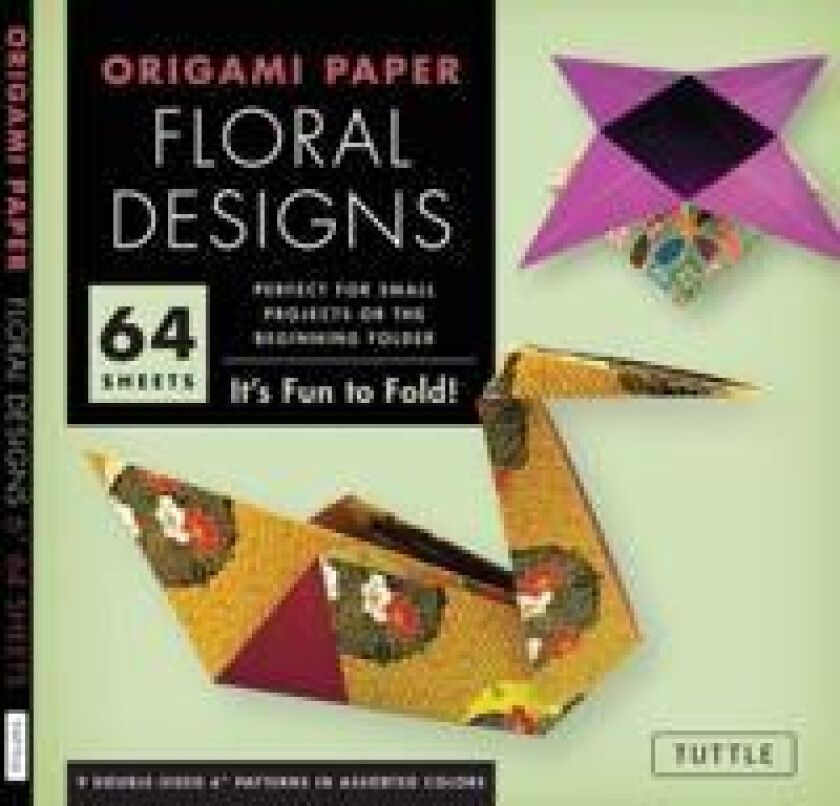Origami Paper - Floral Designs - 6' - 60 Sheets