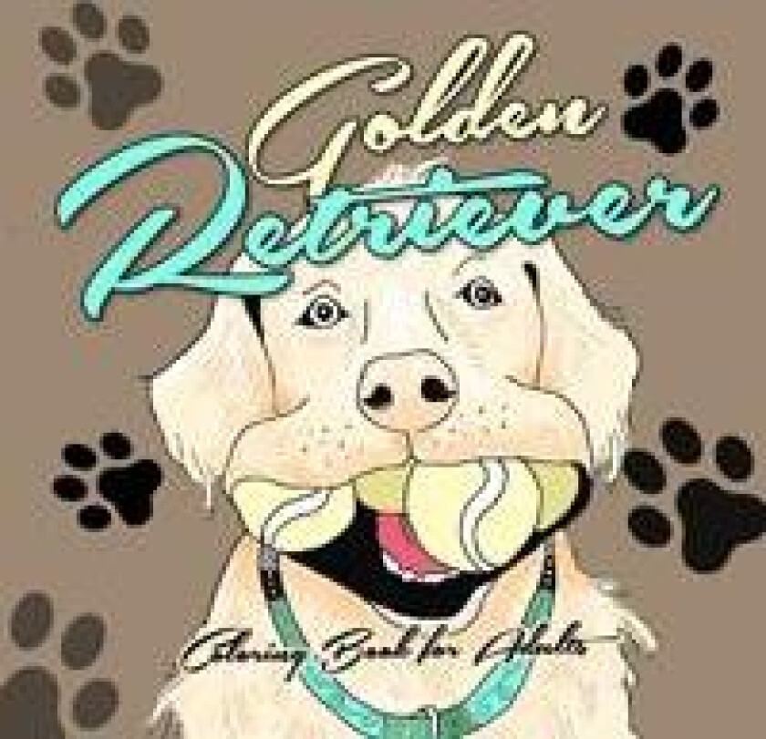 Golden Retriever Coloring Book for Adults