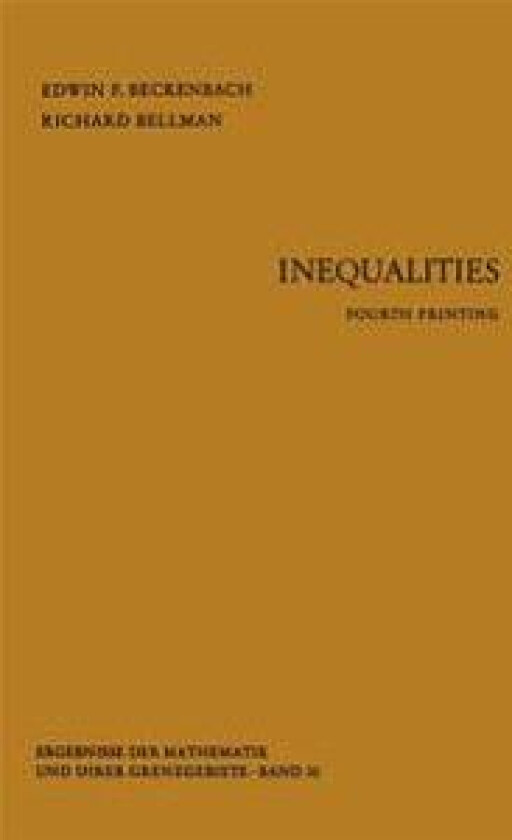 Inequalities - Beckenbach, Edwin F.
