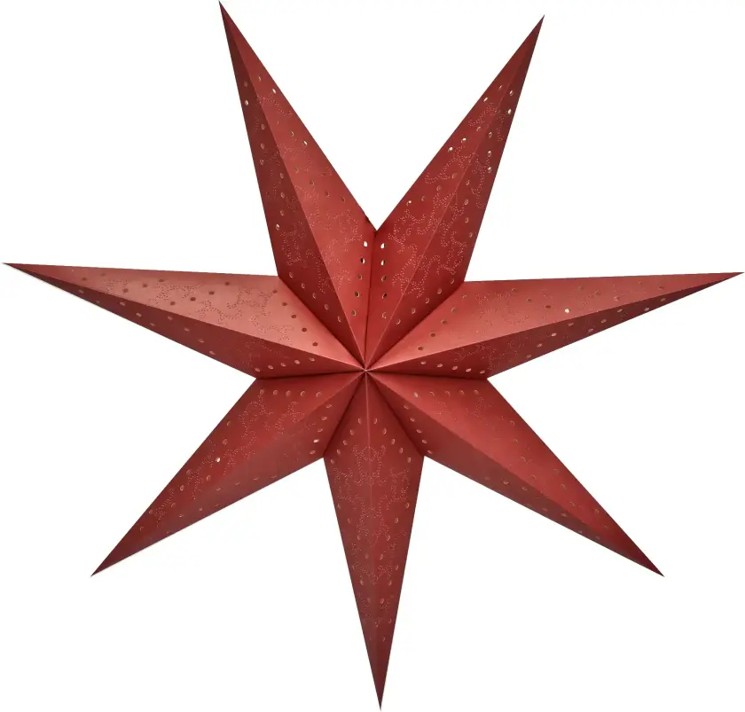 Rød adventsstjerne Ø75 cm E14