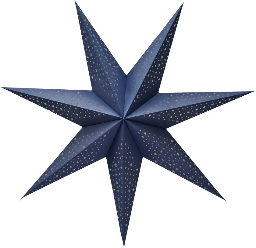 Bilde av Blå adventsstjerne Ø60 cm E14