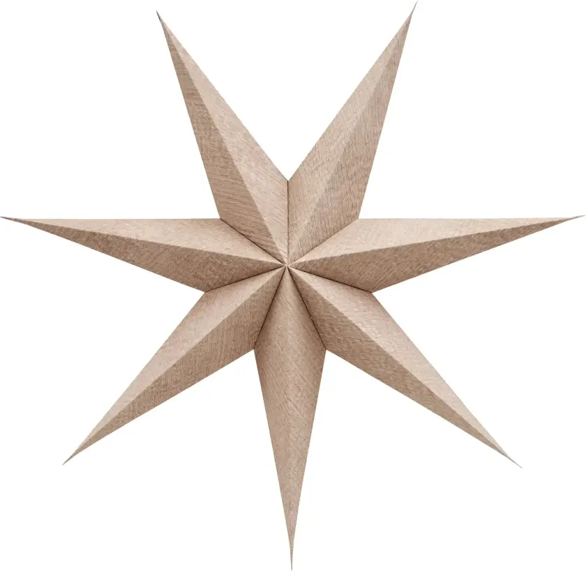 Beige adventsstjerne Ø75 cm E14