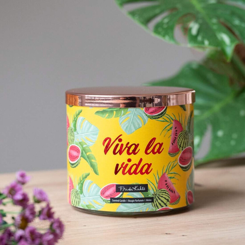 Frida Kahlo duftlys – kunstnerisk glassdesign