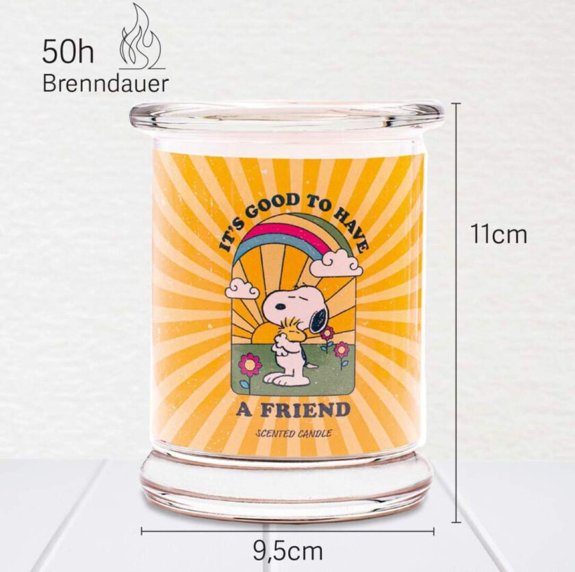Peanøtter duftlys – Glasskrukke, beroligende aroma