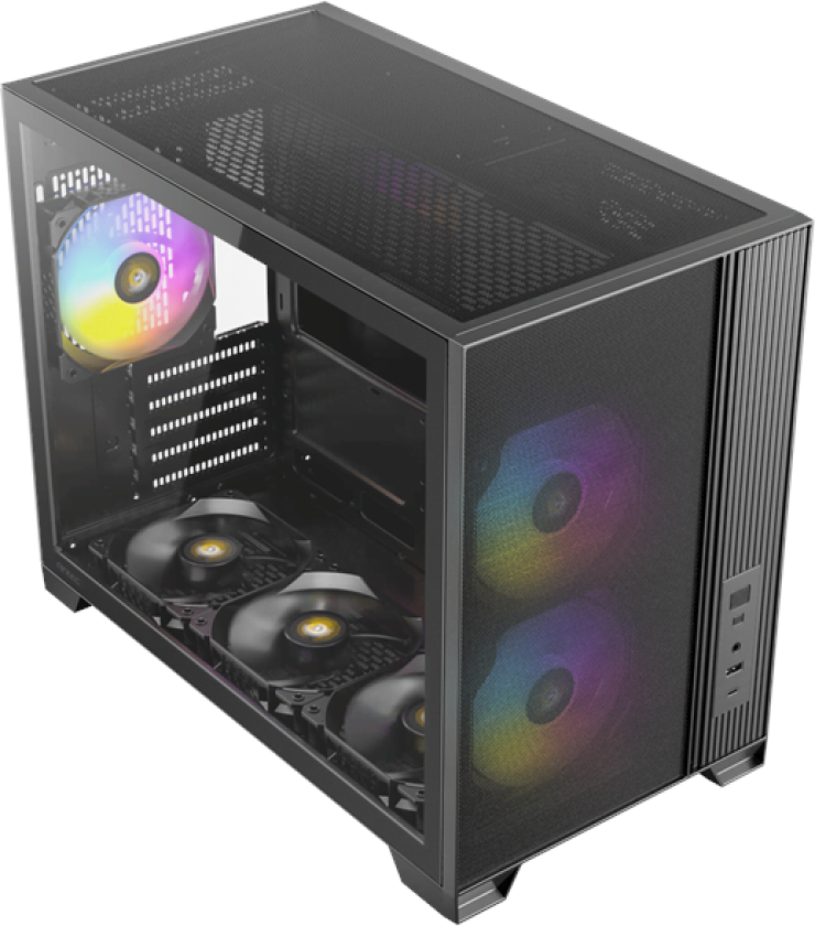 FLUX M - Kabinett - Minitower - Svart