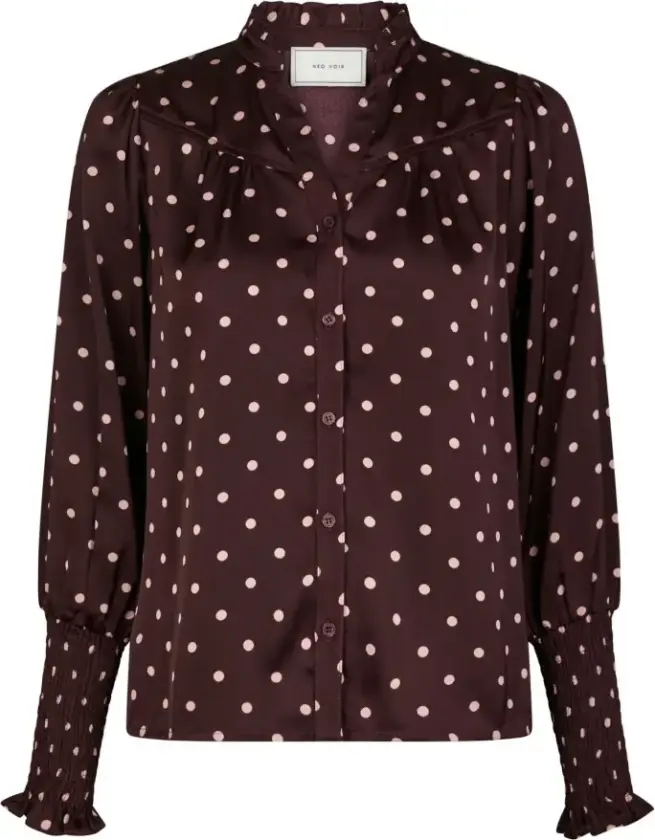 Bilde av Bluse Camisa Dot, 38, Bluse Burgunder 38