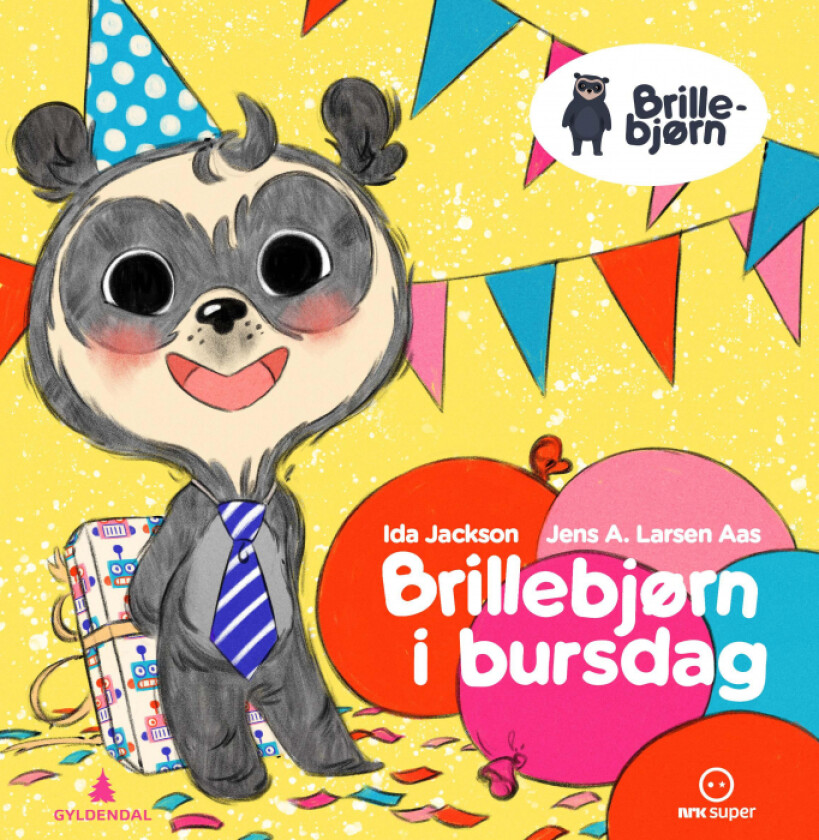 Brillebjørn i bursdag av Ida Jackson