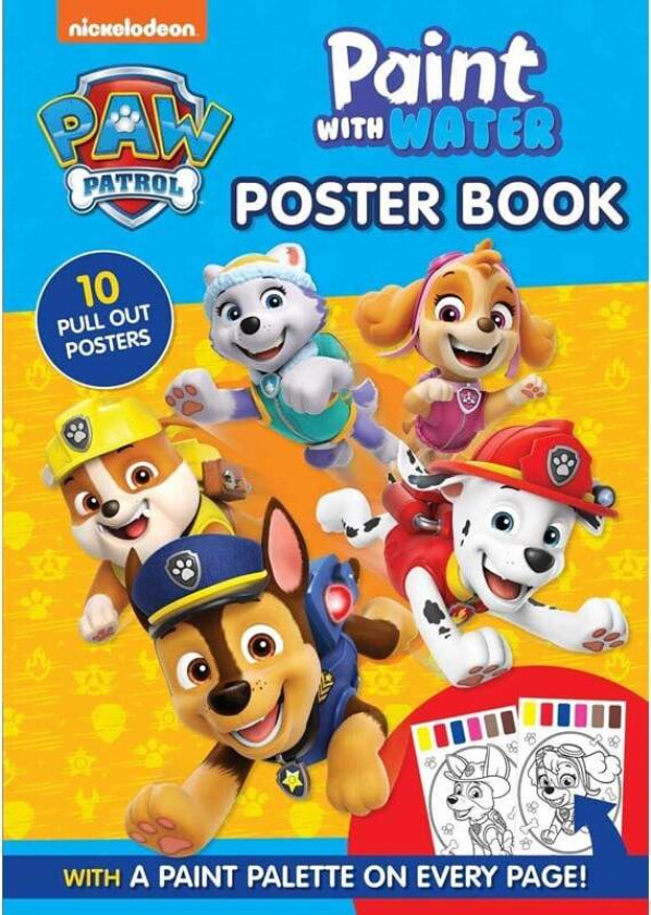 PAW PATROL Paint with Water Book
