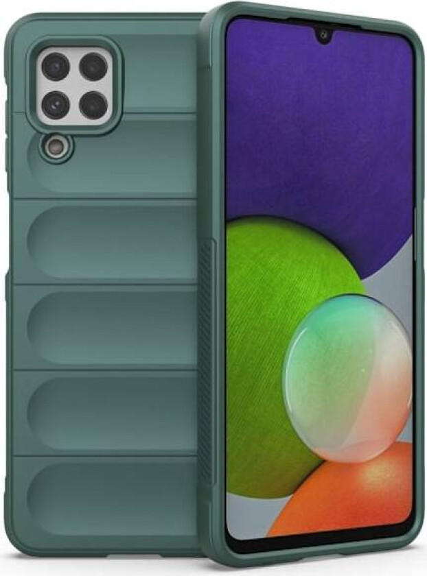 Deksel med mykt grep for Samsung Galaxy A22 4G - Grønn