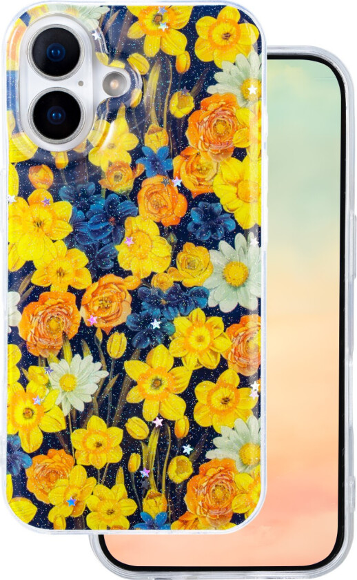 Glow Glam Deksel for iPhone 17 - Oransje