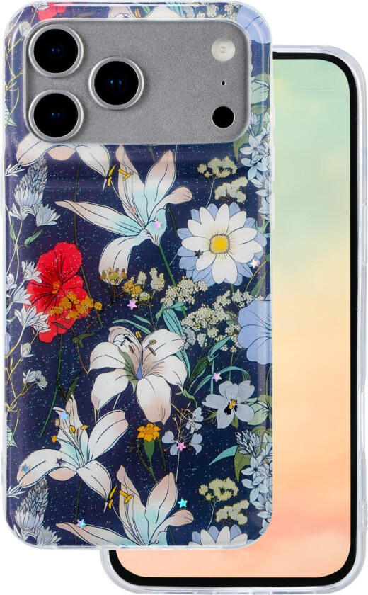 Glow Glam Deksel for iPhone 17 Pro Max - Blå