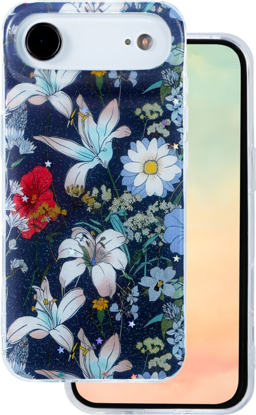 Glow Glam Deksel for iPhone 17 Air - Blå