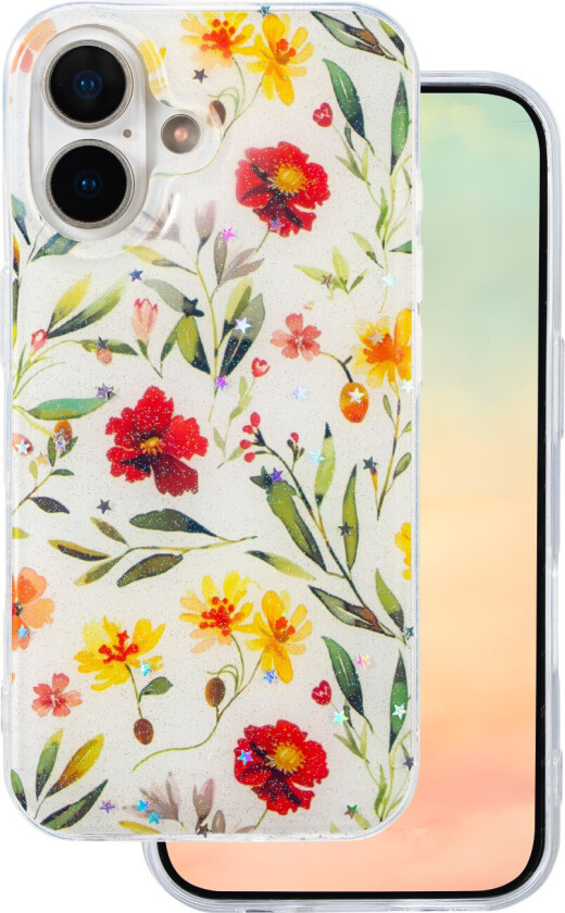 Glow Glam Deksel til iPhone 17 ??? Hvit