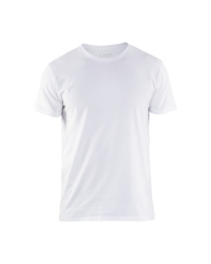 T-skjorte slim fit Hvit 4XL