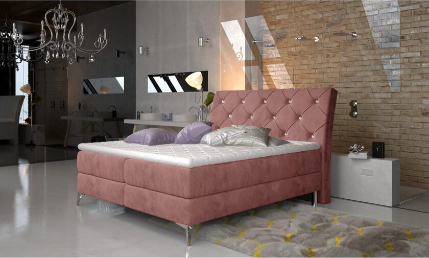 Kontinentalseng Eltap Adel - 180x200 cm, Kronos 29, Rosa