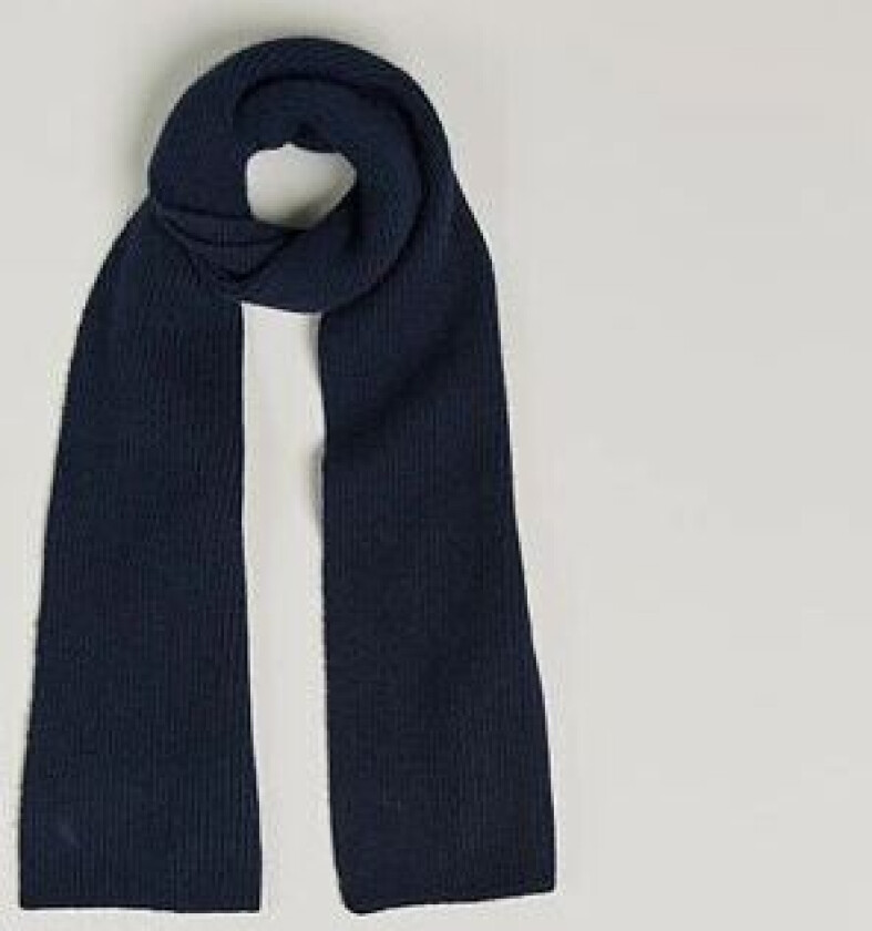 Lambswool/Caregora Scarf Midnight