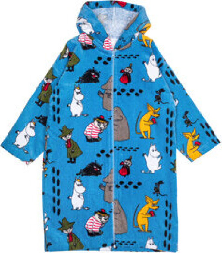 Mummitrollet Badekåpe Fotspor2 Blå 122-128 cl
