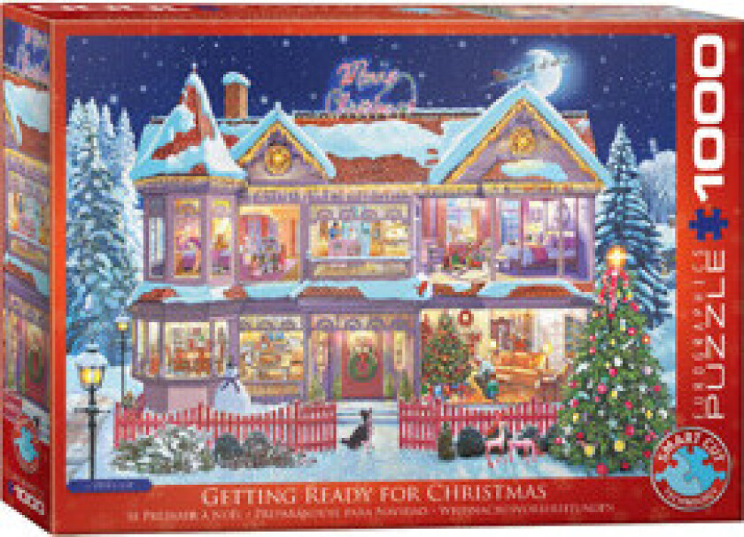 Puslespill 1000 Biter Getting Ready Christmas