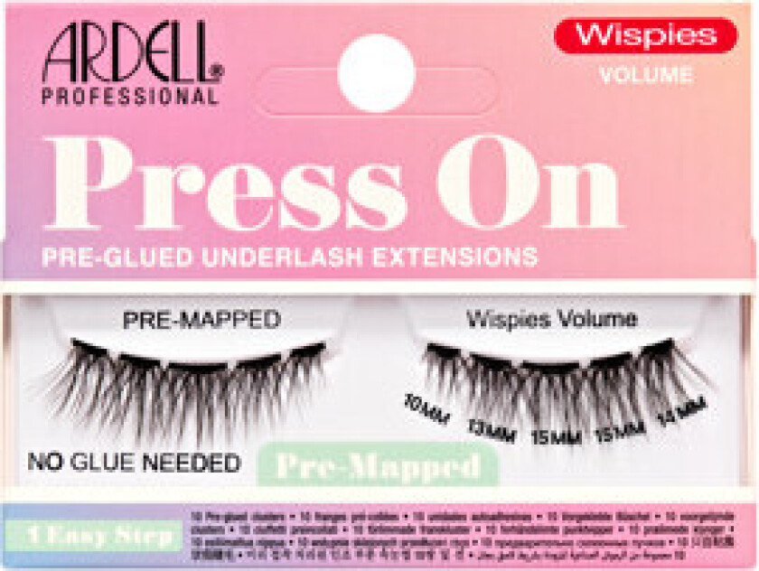 Press On Pre-Mapped Volume Extensions 1 set Wispies