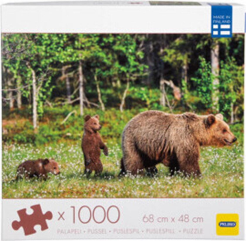 Puslespill 1000 Biter Bjørnefamilie