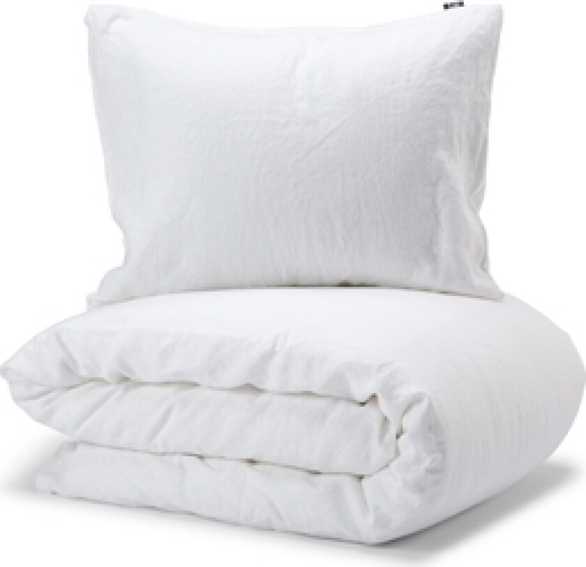 Linnea Vasket lin Sengesett 150x210cm Hvit