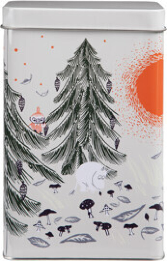 Mummitrollet urskog kaffeboks lys