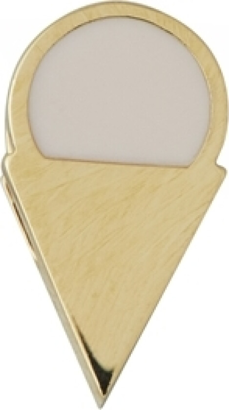 Bilde av Enamel Ice Cream Charm Gold Nude