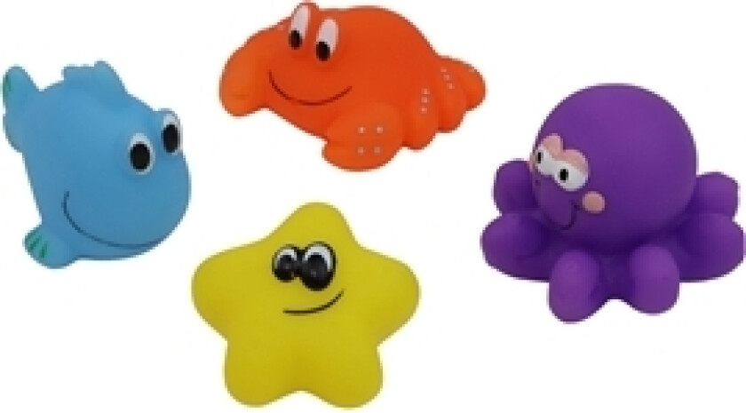 Badeleker Sjødyr 4-pack