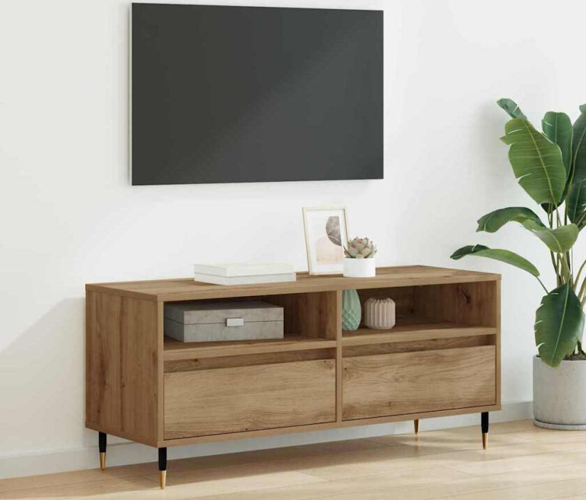 TV-skap Artisan Eik 100 x 34,5 x 44,5 cm Ingeniørtre og jern