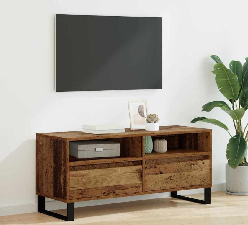 TV-skap Gamle tre 100 x 34,5 x 44,5 cm Ingeniørtre og jern