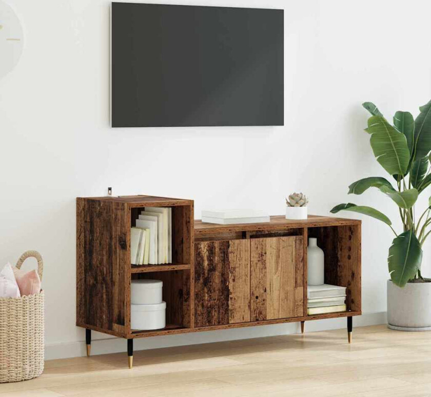 TV-skap Gamle tre 100 x 35 x 55 cm Konstruert tre