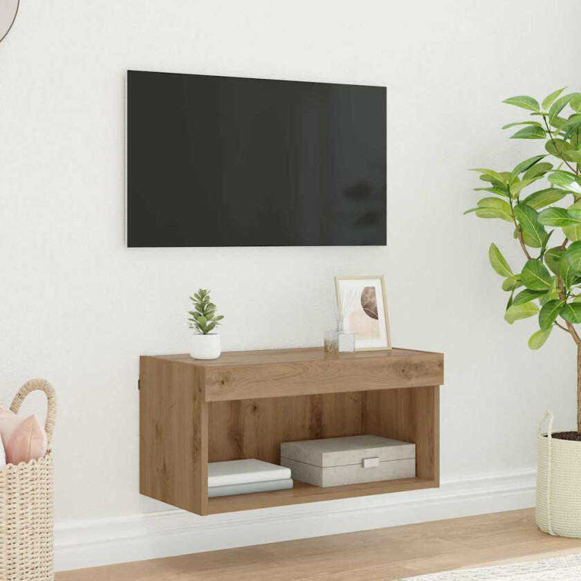 TV-skap Veggmontert Artisan Eik 60 x 30 x 30 cm Konstruert tre