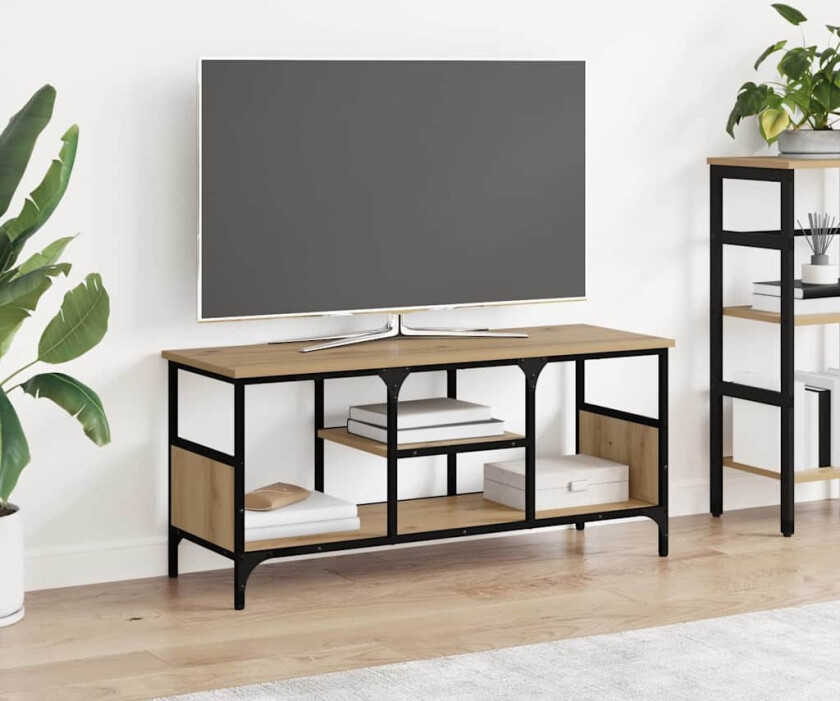 TV-skap Artisan Eik 100 x 35 x 45 cm Ingeniørtre og jern