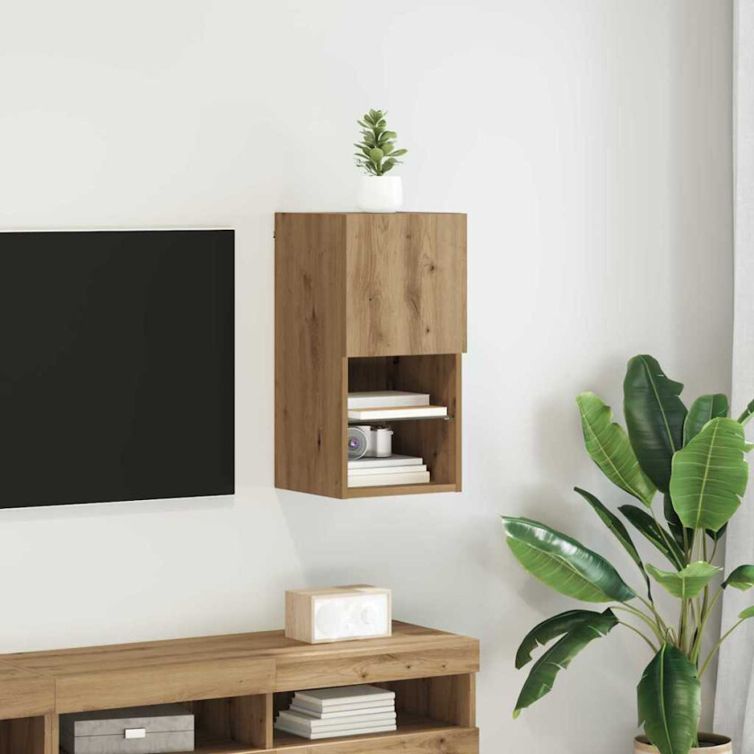 Vegghengt TV-skap Artisan Eik 30,5 x 30 x 60 cm Konstruert tre