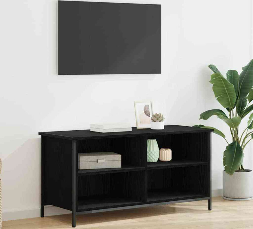 TV-skap Svart Eik 100 x 40 x 50 cm Konstruert tre