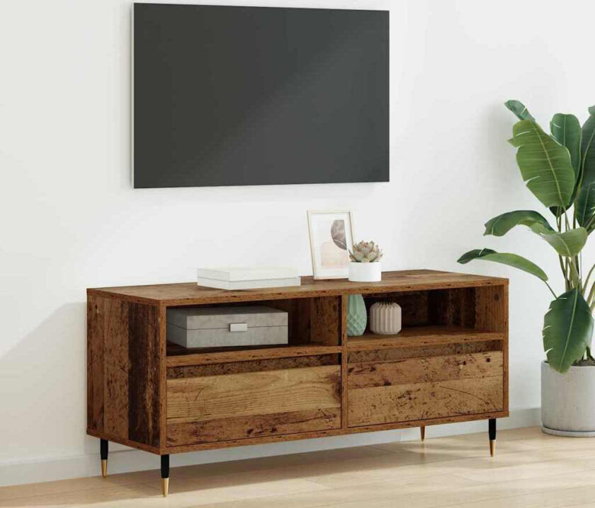 TV-skap Gamle tre 100 x 34,5 x 44,5 cm Ingeniørtre og jern