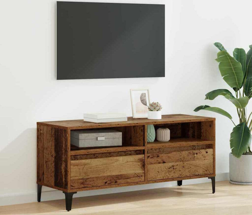 TV-skap Gamle tre 100 x 34,5 x 44,5 cm Ingeniørtre og jern