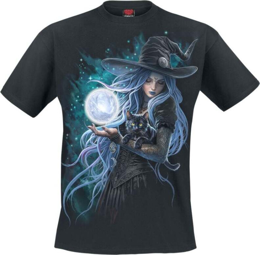 T-skjorte - Mystic Moon T-skjorte - S til 4XL - Herrer - svart