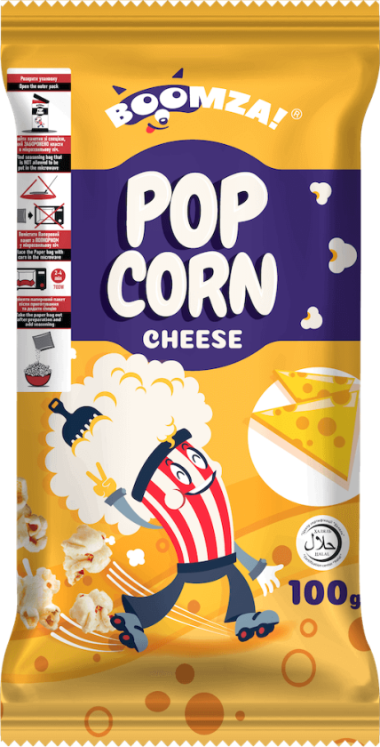 Bilde av Boomza Mikropopcorn Cheese 100g