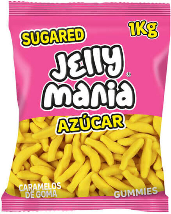 Jelly Mania Sockrade Bananer 1kg