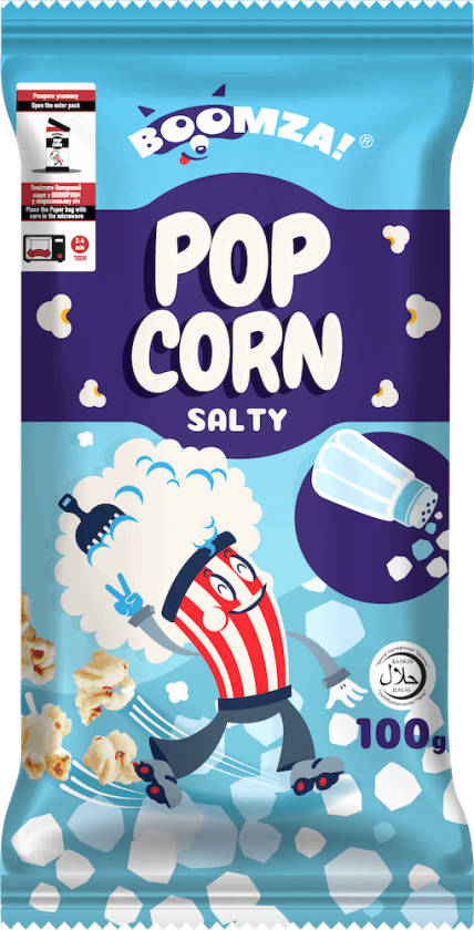 Bilde av Boomza Mikropopcorn Salty 100g