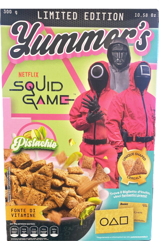Bilde av Yummers Squid Game Pistachio Cereal 300g (BF: 2025-11-08)