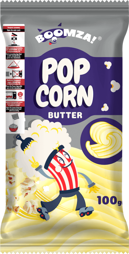 Bilde av Boomza Mikropopcorn Butter 100g