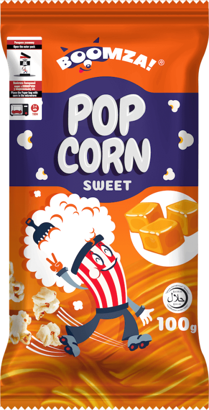 Bilde av Boomza Mikropopcorn Karamellsmak 100g