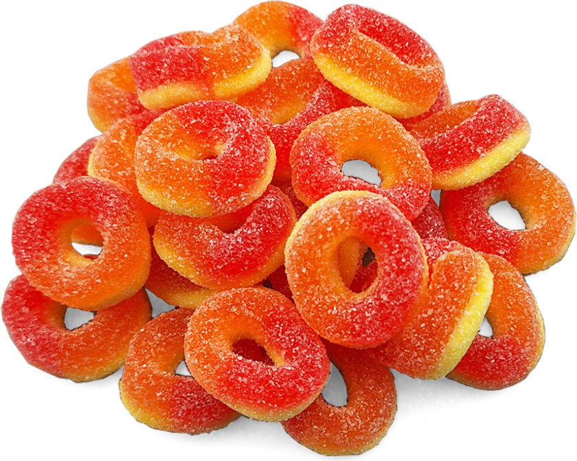 Mini Peach Rings 2kg